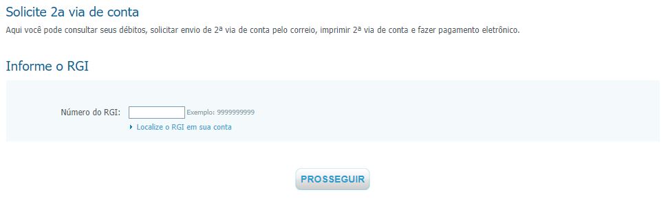 2ª Via Sabesp pelo Site