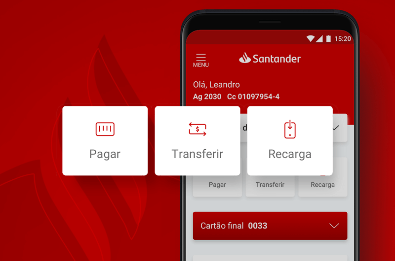 Aplicativo Santander Brasil
